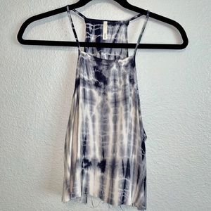 A blue and white tie dye tank top!